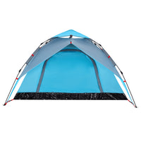 Kuppel-Campingzelt 4 Personen Blau Quick Release