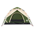 Kuppel-Campingzelt 5 Personen Grün Quick Release