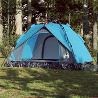 Kuppel-Campingzelt 2 Personen Blau Quick Release