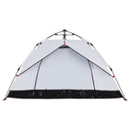 Kuppel-Campingzelt 2 Personen Weiß Verdunkelt Quick Release