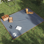 Picknickdecke mit Heringen Grau und Orange 205x155 cm