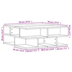 Couchtisch Sonoma-Eiche 70x70x29 cm Holzwerkstoff
