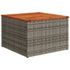 12-teiliges Gartensofa-Set mit Kissen, grau, Polyrattan