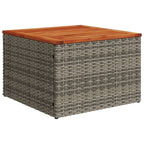 12-teiliges Gartensofa-Set mit Kissen, grau, Polyrattan