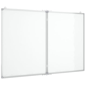 Magnetisches Whiteboard Klappbar 100x80x1,7 cm Aluminium