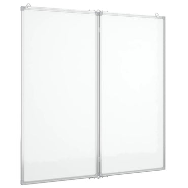 Magnetisches Whiteboard Klappbar 100x100x1,7 cm Aluminium