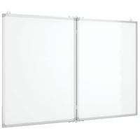 Magnetisches Whiteboard Klappbar 120x100x1,7 cm Aluminium