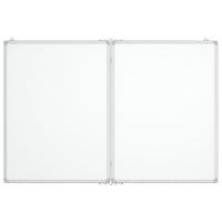 Magnetisches Whiteboard Klappbar 120x100x1,7 cm Aluminium