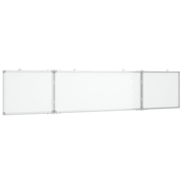 Magnetisches Whiteboard Klappbar 200x40x1,7 cm Aluminium