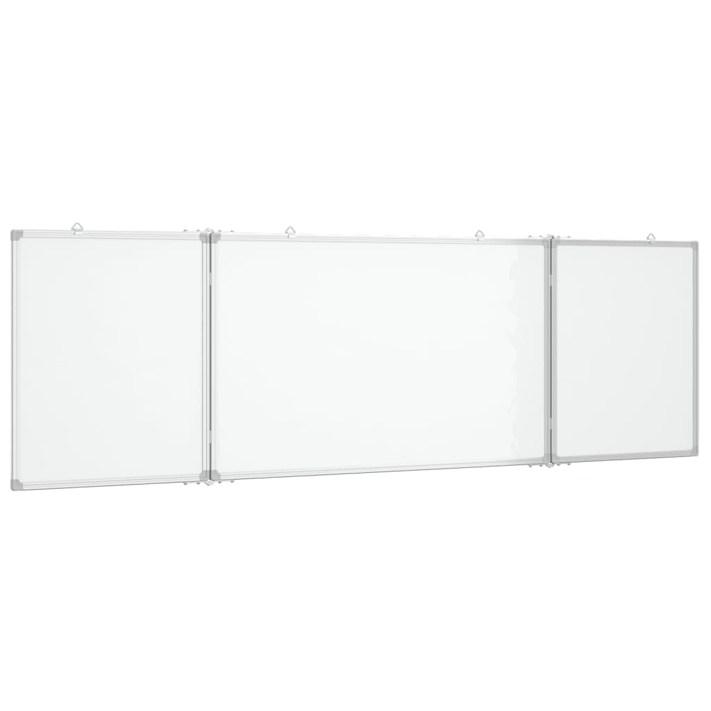 Magnetisches Whiteboard Klappbar 160x50x1,7 cm Aluminium