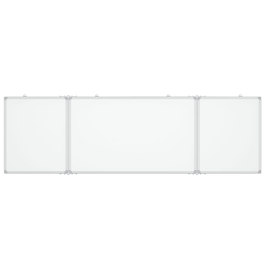 Magnetisches Whiteboard Klappbar 160x50x1,7 cm Aluminium