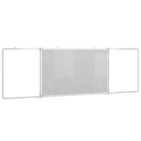 Magnetisches Whiteboard Klappbar 160x50x1,7 cm Aluminium