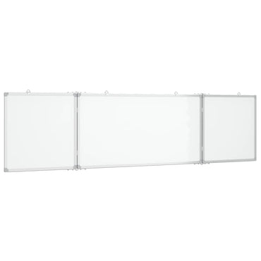 Magnetisches Whiteboard Klappbar 200x50x1,7 cm Aluminium