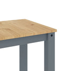 Esstisch PANAMA Grau 112x60x75 cm Massivholz Kiefer
