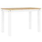 Esstisch PANAMA Weiß 112x60x75 cm Massivholz Kiefer