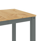 Esstisch PANAMA Grau 160x80x75 cm Massivholz Kiefer