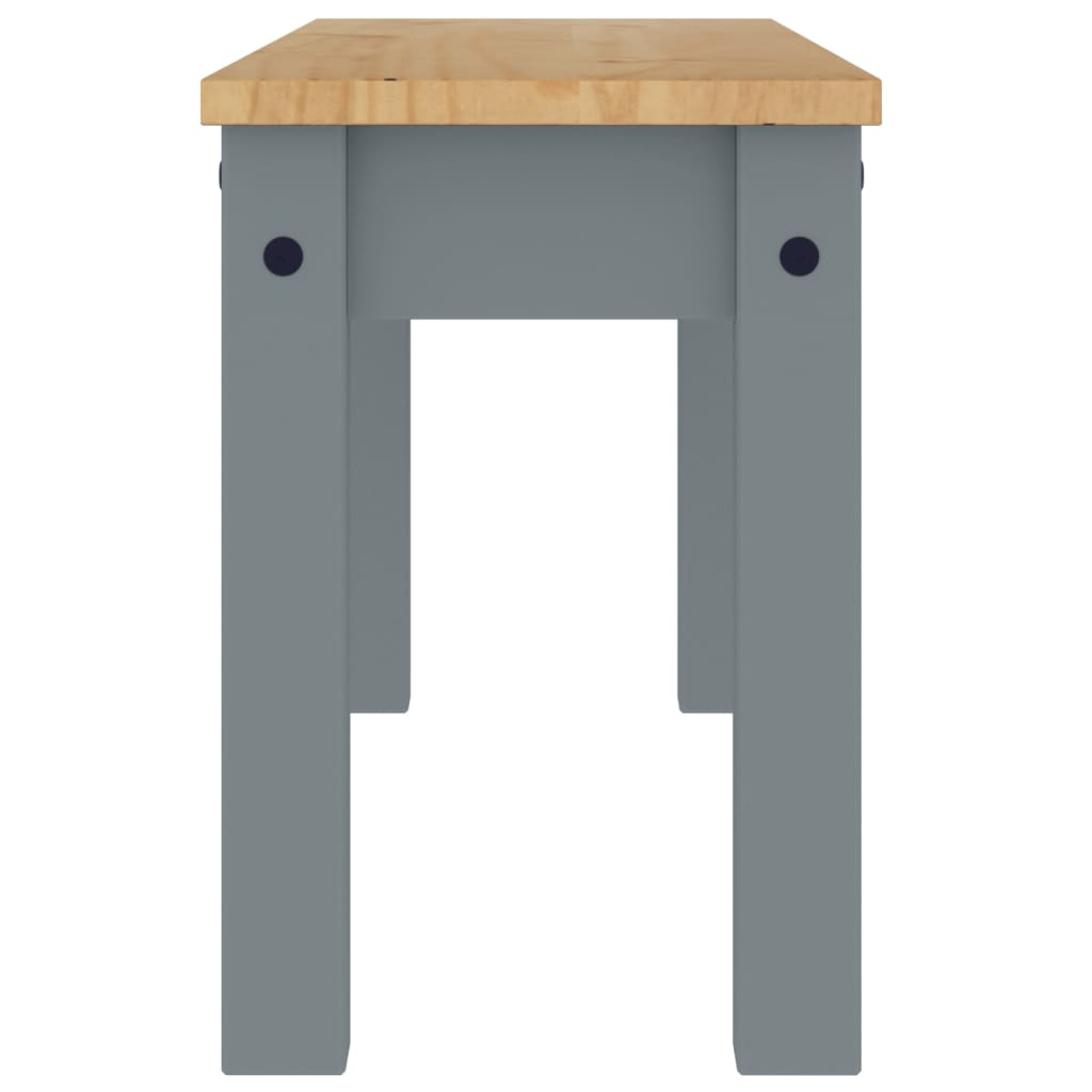 Essbank PANAMA Grau 105x30x45 cm Massivholz Kiefer