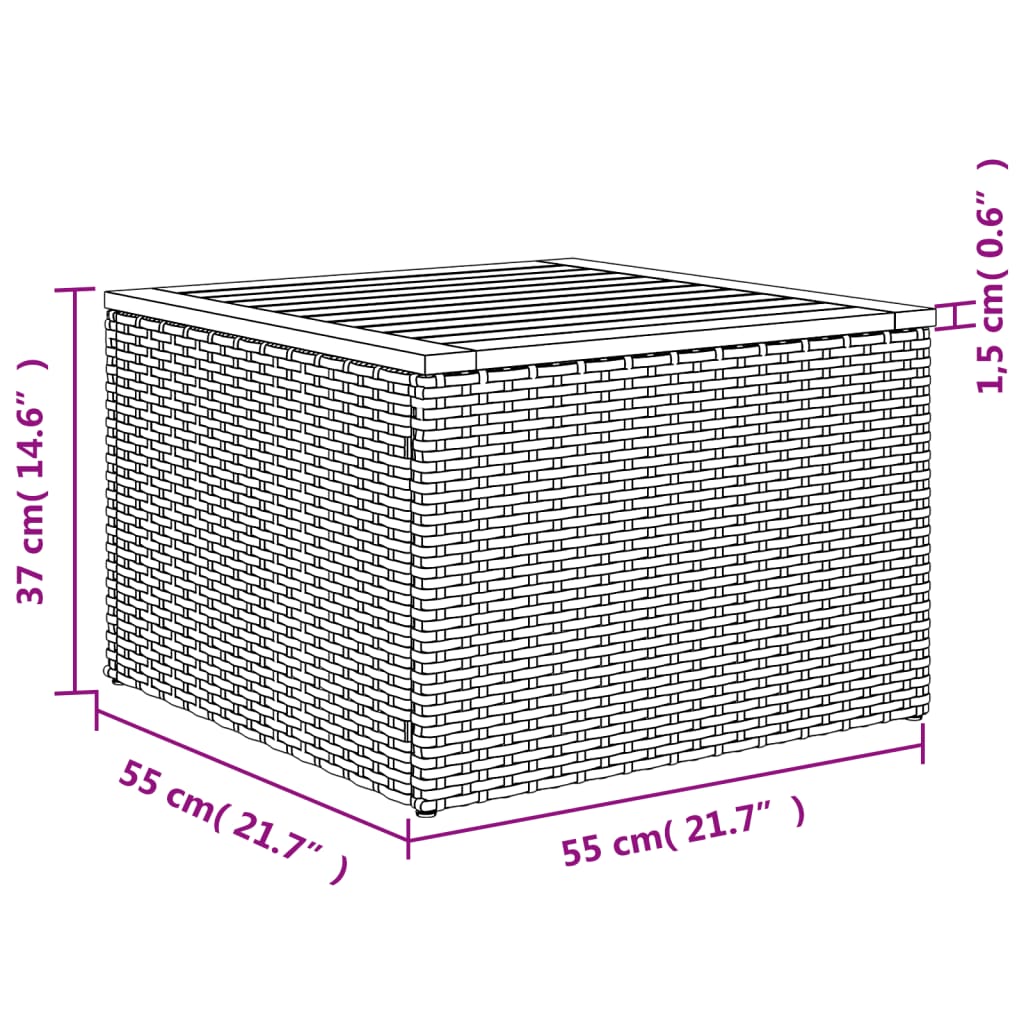 6-teiliges Gartensofa-Set mit Kissen, schwarzes Polyrattan