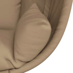 Hängesessel Ei-Design mit Ständer Taupe Stoff und Stahl