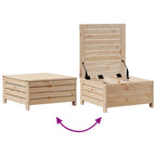 6-tlg. Garten-Lounge-Set mit Kissen Massivholz Kiefer