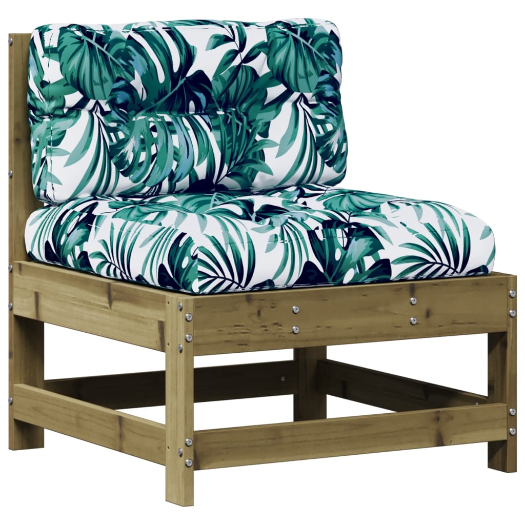 6-tlg. Garten-Lounge-Set mit Kissen Imprägniertes Kiefernholz