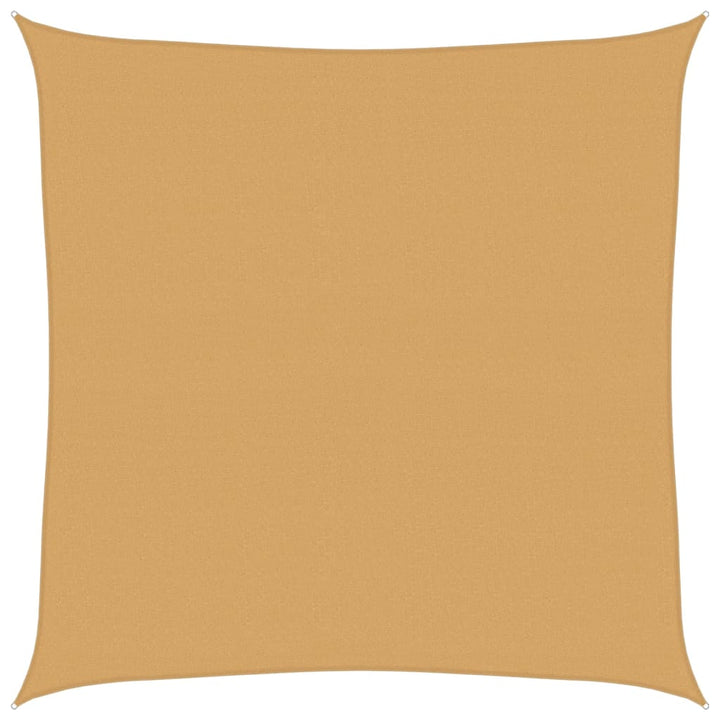 Sonnensegel 160 g/m² Quadratisch Sandfarbe 4,5x4,5 m HDPE