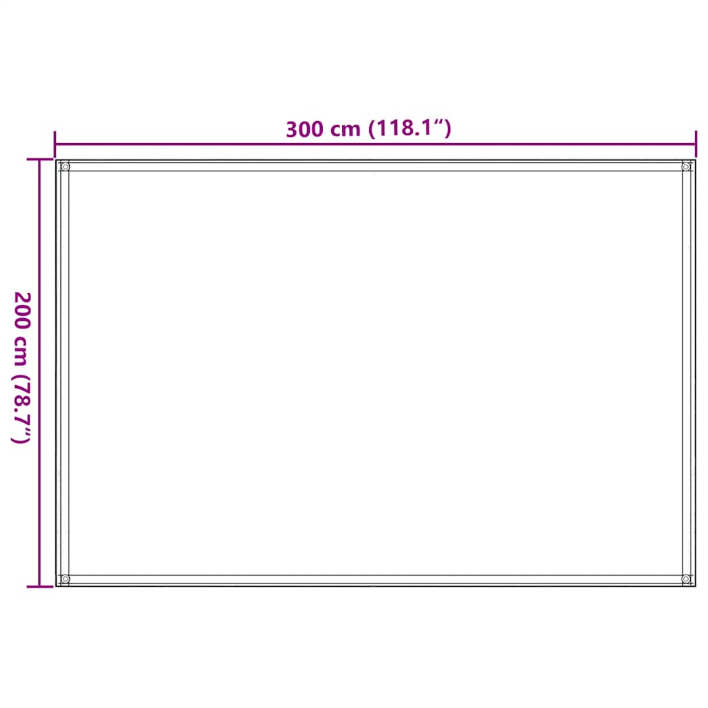 Zeltteppich Sandfarbe 200x300 cm HDPE