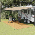 Zeltteppich Sandfarbe 250x550 cm HDPE