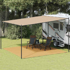 Zeltteppich Sandfarbe 400x400 cm HDPE