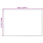 Zeltteppich Sandfarbe 400x600 cm HDPE