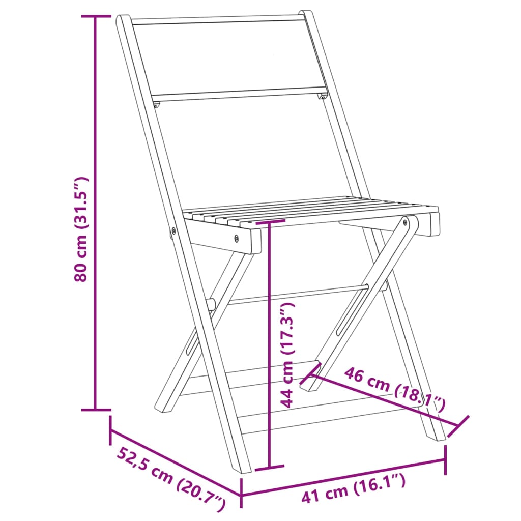 Gartenstühle 8 Stk. Klappbar Taupe Stoff und Massivholz