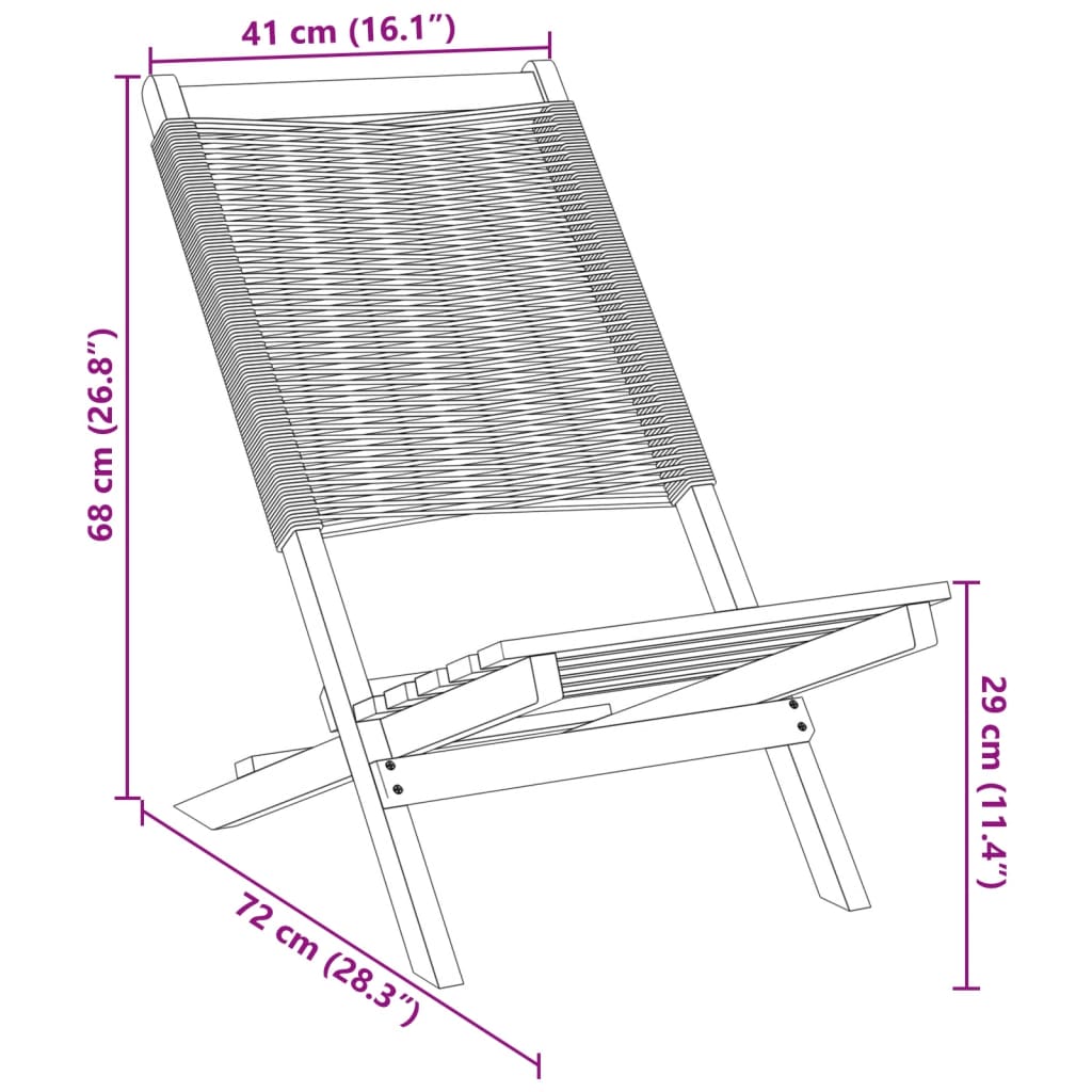 Gartenstühle 8 Stk. Klappbar Schwarz Massivholz Akazie