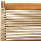 Gartenstühle 6 Stk. Klappbar Beige Massivholz Akazie