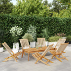 Gartenstühle 6 Stk. Klappbar Beige Massivholz Akazie