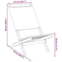 Gartenstühle 8 Stk. Klappbar Blau und Weiß Stoff und Massivholz