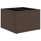 12-teiliges Gartensofa-Set mit Kissen, braun, Polyrattan