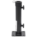 Sonnenschirmständer für Ø38/48 mm Mast Mattschwarz Stahl