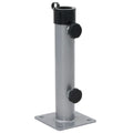 Sonnenschirmständer für Ø38/48 mm Mast Silbern Stahl