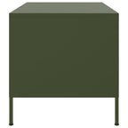 Couchtisch Olivgrün 68x50x50,5 cm Stahl