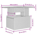 5-tlg. Garten-Sofagarnitur mit Kissen Schwarz Poly Rattan