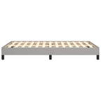 Bettgestell ohne Matratze Hellgrau 120x190 cm Stoff