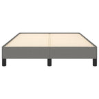 Bettgestell ohne Matratze Dunkelgrau 120x190 cm Stoff