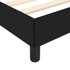 Bettgestell ohne Matratze Schwarz 120x190 cm Stoff