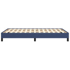 Bettgestell ohne Matratze Blau 120x190 cm Stoff