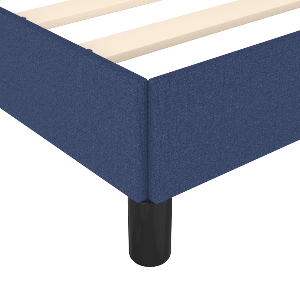 Bettgestell ohne Matratze Blau 120x190 cm Stoff