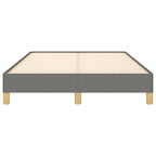 Bettgestell ohne Matratze Dunkelgrau 120x190 cm Stoff
