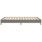 Bettgestell ohne Matratze Dunkelgrau 120x190 cm Stoff