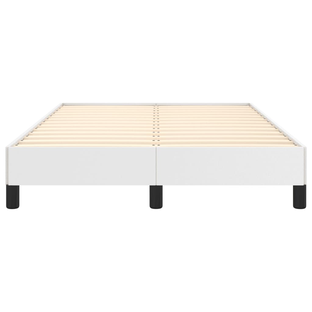 Bettgestell ohne Matratze Weiß 120x190 cm Kunstleder
