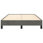 Bettgestell ohne Matratze Dunkelgrau 120x190 cm Samt