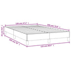 Bettgestell ohne Matratze Schwarz 120x190 cm Samt
